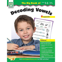 Livre numérique : Key Education - The Big Book of Decoding Vowels, 804104-EB, 1re à 3e année-Vous recevrez deux courriels : le premier confirmant la totalité de votre commande et le second comportant un lien de téléchargement. Vous pourrez utiliser le lien de téléchargement immédiatement ou plus tard, comme vous le voulez.