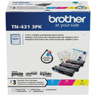 Brother TN431 Standard Yield Colour Toner Cartridges, 3 Pack-Rendement moyen de 1 800 pages par cartouche (1)