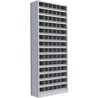 Metalware – Étagère enclenchable RK385, 15 tablettes, 36 x 18 x 88 (po), gris pâle-Système de tablettes ajustables offrant un espace de rangement solide, mais économique qui convient à vos besoins