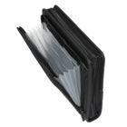 RootsMD – Cartable de luxe avec 2 fermetures à glissière, noir-2 porte-stylo