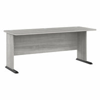 Bush Business Furniture - Bureau d'ordinateur 72 po l Studio A - gris platine-Le bureau d'ordinateur 72 po L x 27 po P x 30 po H offre un design de qualite commerciale avec un style contemporain qui convient parfaitement au divertissement et au travail