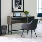 Sauder 428188 La Collection Harvey Park- Bureau, Finition Jet Acacia-46.457 x 21.024 x 31.496