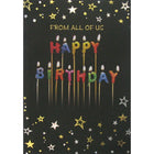 Rosedale – Cartes d’anniversaire et enveloppes « From All Of Us » 5 1/2 x 8 po, 12/paquet (15642)-Imprimé sur du papier cartonné non couché de haute qualité