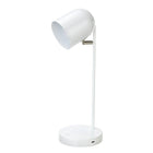 Union & Scale Essentials - Lampe de bureau à DEL, blanche-Dimension : 18 haut. x 8 larg. x 7,08 prof. (po)