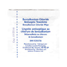 Serviettes antiseptiques au chlorure de benzalkonium, 100/boîte-Poids: 0.36 kg