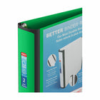 Staples − Reliure de qualité supérieure − 2 po − vert-La fenêtre transparente encadrée permet de les utiliser comme reliures de présentation.