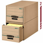 Système de rangement à tiroirs recyclé Bankers Box Stor/Drawer format Lettre-Panneaux de tiroir renforcés à l’avant et à l’arrière pour une meilleure durabilité.