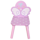 Danawares - Licorne Table Carrée avec 2 Chaises et Pochette de Rangement - Rose-Dimensions du tableau : 23,6 L x 23,6 L x 16,92 H po