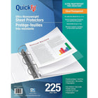 QuickFit Poids ultra lourd, chargement par le haut, format lettre, transparent-3 trou percé à l'intérieur d'un ajustement standard classeur