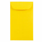 JAM Paper Enveloppes Colourées #6 Coin Commerciales - 3,375" x 6" - Jaune recyclé - Paquet de 50-Couleur : enveloppes jaunes pour pièces de monnaie.