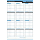 Planificateur mural flexible horizontal/vertical  d'un (1) an non daté effaçable Day-Timer - 24 po x 36 po - bilingue-24 po x 36 po