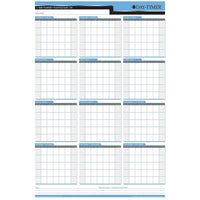 Planificateur mural flexible horizontal/vertical  d'un (1) an non daté effaçable Day-Timer - 24 po x 36 po - bilingue-24 po x 36 po