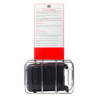 Air Canada - Valise de cabine rigide à roulettes pivotantes de 20 po Optimum Collection - Noir-Poignée de chariot verrouillable à bouton-poussoir