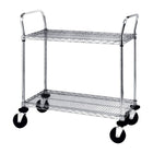 Chariots utilitaires robustes, capacité de 900 lb, haut. globale de 39 po, prof. globale de 48 po, 3 tablettes (3SPN55DC)-Nombre de tablettes : 3