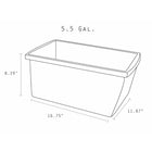 Storex bac de rangement scolaire 5.5 Gallon (21L) - couleurs variées - paquet de 6-Fun, les couleurs vives sont parfaits pour la couleur de codage STEM