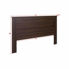 Prepac - Tête de lit à panneau plat EHFK-1301-1, très grand lit, espresso-Construit de bois composés laminés, non toxiques, conformes à la norme CARB-2