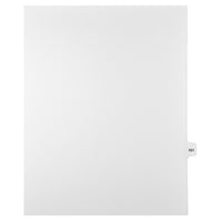 Markmaker - Intercalaires imprimes Legal, Blanc, 1/15th coupe, format lettre, sans trous, 25 tabs/PQT, 5 PQT/Boite, Numero 101-Intercalaires imprimes Legal