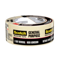 Ruban de masquage d’usage général Scotch– Naturel – 48 mm x 55 m-Conçu pour une adhésion instantanée