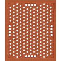 Wearwell – Tapis Grade "A" nº 482, 30 po x 360 po-Composite de caoutchouc nitrile antibactérien spécialement formulé pour résister aux solutions utilisées dans une grande variété d'environnements de transformation alimentaire.