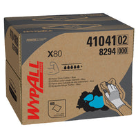 Wypall - Chiffons robustes X80 Power Clean (41041), boîte BRAG, bleus, 160 feuilles-160 chiffons robustes bleus WypAll X80 Power Clean par boîte BRAG; 1 boîte/caisse