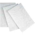 Outils Aurora – Tampons manuels non abrasifs, blanc, 20/paquet-Non tissé, fibres synthétiques, attachées avec résines spécialement formulées et imprégnées et dans toute la pièce avec minéral en grains pour créer une structure tridimensionnelle