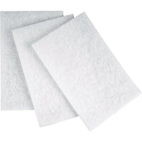 Outils Aurora – Tampons manuels non abrasifs, blanc, 20/paquet-Non tissé, fibres synthétiques, attachées avec résines spécialement formulées et imprégnées et dans toute la pièce avec minéral en grains pour créer une structure tridimensionnelle