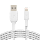 Câble Belkin Lightning vers USB-A 3' - Blanc-Certification MFi pour une compatibilité garantie