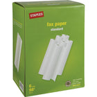 Staples - Rouleaux de papier thermique pour télécopieur, 8 1/2 po x 98 pi, paquet de 6-Dimensions du rouleau (larg. x long.): 8-1/2 po x 98 pi