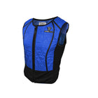 TechNiche—Veste de sport hybride, bleu, très grand-Fermeture à glissière à l’avant avec ventilation en filet et conception à encolure dégagée