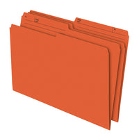 Staples – Chemises de classement de couleur, format légal, 8 1/2 x 14 po, orange, paquet de 100-Créez des codes couleur pour un accès facile à vos dossiers