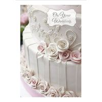 Aline Greetings – Carte de mariage générale, gâteau de mariage, On Your Wedding, paq./18-Papier non couché de qualité supérieure