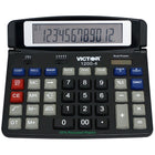 Victor - Calculatrice de bureau professionnelle à 12 chiffres - Noir-Très grand écran LCD inclinable à 12 chiffres