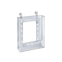 Azar Displays – Porte-brochures suspendu, 7,87 x 6,25 po, 10/paquet (252341)-Polystyrène cristal transparent