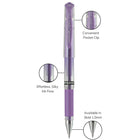 uni-ball − Stylo à impact gel Signo − 1,0 mm − violet métallique-Couleur et construction du canon : Claire