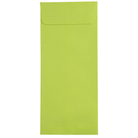 JAM Paper Enveloppes format livret de teinte claire avec fermeture gommée, 5 x 11 1/2 po, vert lime, 1000/paquet-Vert lime