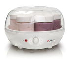 Euro Cuisine – Yaourtière automatique YM100 avec minuterie automatique + 7 bocaux de 6 oz, blanc-Minuterie automatique de 15 heures