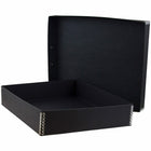Jam Paper - Boîte de classemen - format lettre - 12 po x 9 1/2 po x 2 1/4 po - Kraft Noir-Idéale pour ranger et organiser des documents importants.