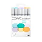 Copic - Sketch marqueurs à encre à double pointe - pastels pâles - lot de 6-cohérence et qualité des couleurs