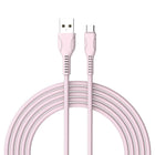 Câble Micro USB Basic Tech 3 pi - Rose-Élégant et sans enchevêtrement