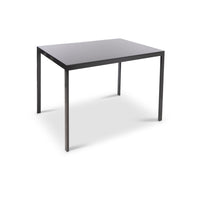 Can-Bramar Glassara Writing Desk - Black-Table-bureau de style épuré, contemporain et minimaliste