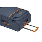 Champs - Ensemble de 3 valises extensibles de la "Classic II" - Marine-Roues pivotantes à 360 degrés pour faciliter les déplacements dans toutes les directions.