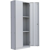 Metalware – Étagère enclenchable RK849 à 4 tablettes, 36 x 12 x 76 (po), gris pâle-Système de tablettes ajustables offrant un espace de rangement solide, mais économique qui convient à vos besoins