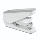 Agrafeuse antimicrobienne Fellowes LX840 EasyPress demi-bande - Blanc-La technologie antimicrobienne Microban aide à prévenir la prolifération des bactéries et agit jour et nuit