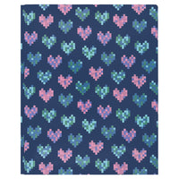 Staples Couverture de rapport - Letter Size - Coeur pixélisé-Conception de coeur pixélisé