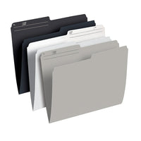 Staples - Chemises de classement de couleur - format lettre - neutres - paquet de 25-dossiers de fichiers