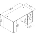 Bush Business Furniture – Bureau Studio C, 60 lar. x 30 prof. (po), classeur mobile, gris tempête STC014SG-Fabriqué en Amérique avec des pièces américaines et des pièces importées