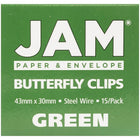 JAM Paper - Trombones croisés, vert, 4 paquets de 15 (332BYGRG)-5