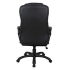 Brassex - Chaise de bureau executif Lincoln, noir-Chaise pivotante à 360 degrés avec vérin à gaz pour un soutien personnalisé