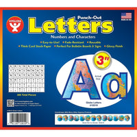 Hygloss Products Globes à lettres perforées de 3 po, paquet de 1050-Avec 8 styles colorés et 350 lettres, chiffres et caractères au choix, vous aurez toutes les raisons de vous exprimer de manière claire et créative