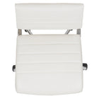Flash Furniture Chaise De Bureau Pivotante Exécutive Sans Bras Leathersoft-Blanc (BT20595MNAWH)-Réglage pneumatique de la hauteur du siège